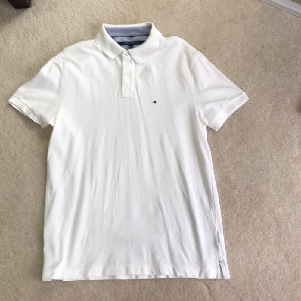 Men’s white Tommy Hillfiger polo